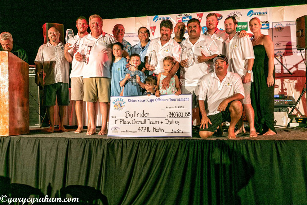 BULL RIDER LASSOES LARGEST MARLIN TO WIN  2016 BISBEE’S EAST CAPE OFFSHORE TOURNAMENT